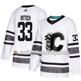 Calgary Flames David Rittich 33 2019 All-Star Adidas Weiß Trikot Authentic - Herren